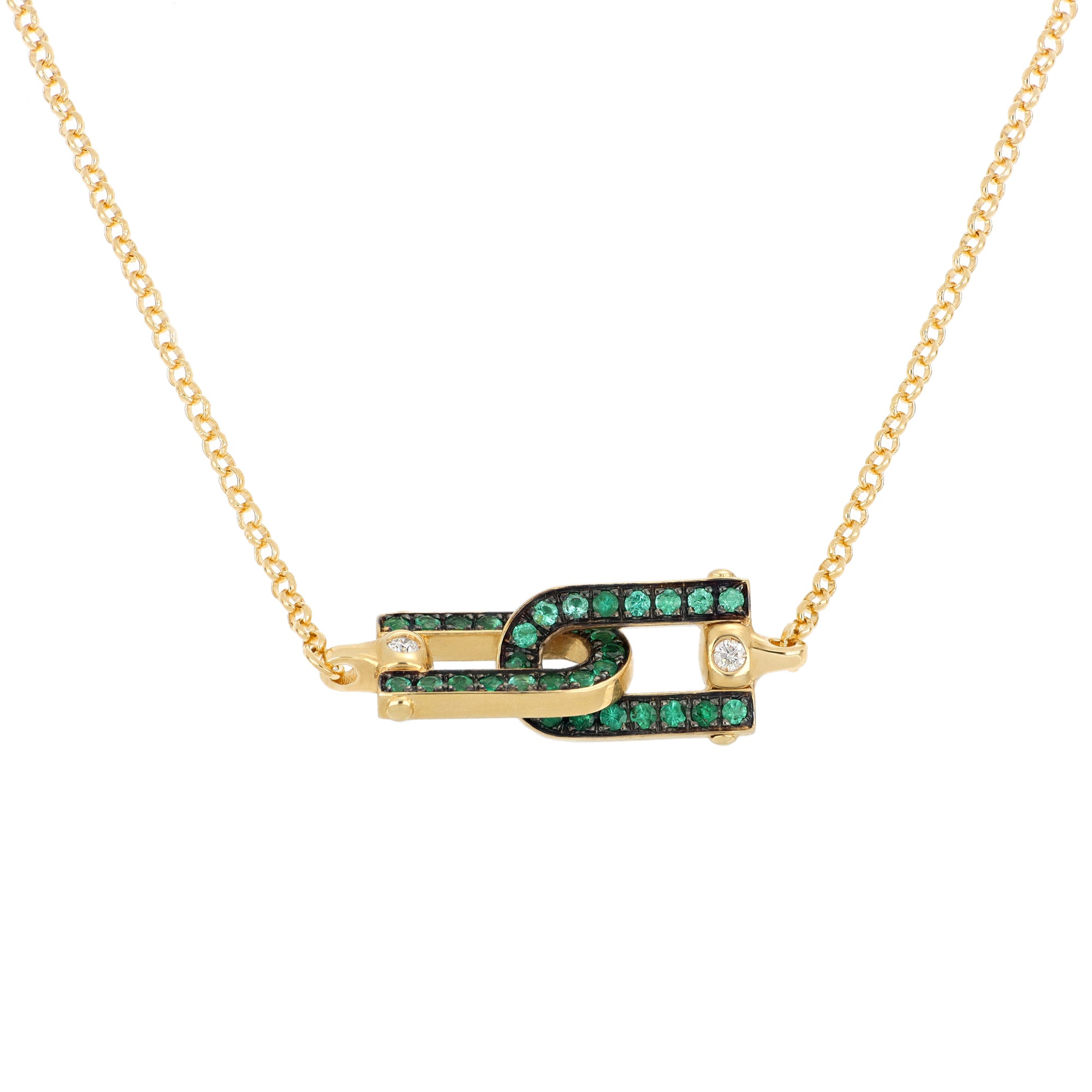 Legami Necklace Emeralds and Diamonds - Video