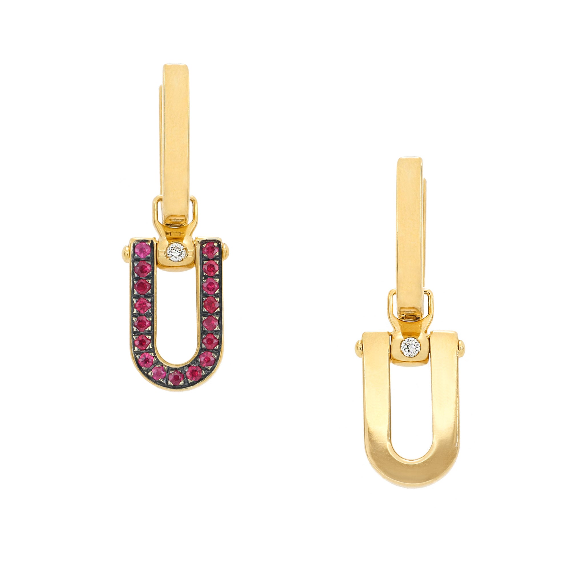 Legami Earrings Rubies and Diamonds - Video