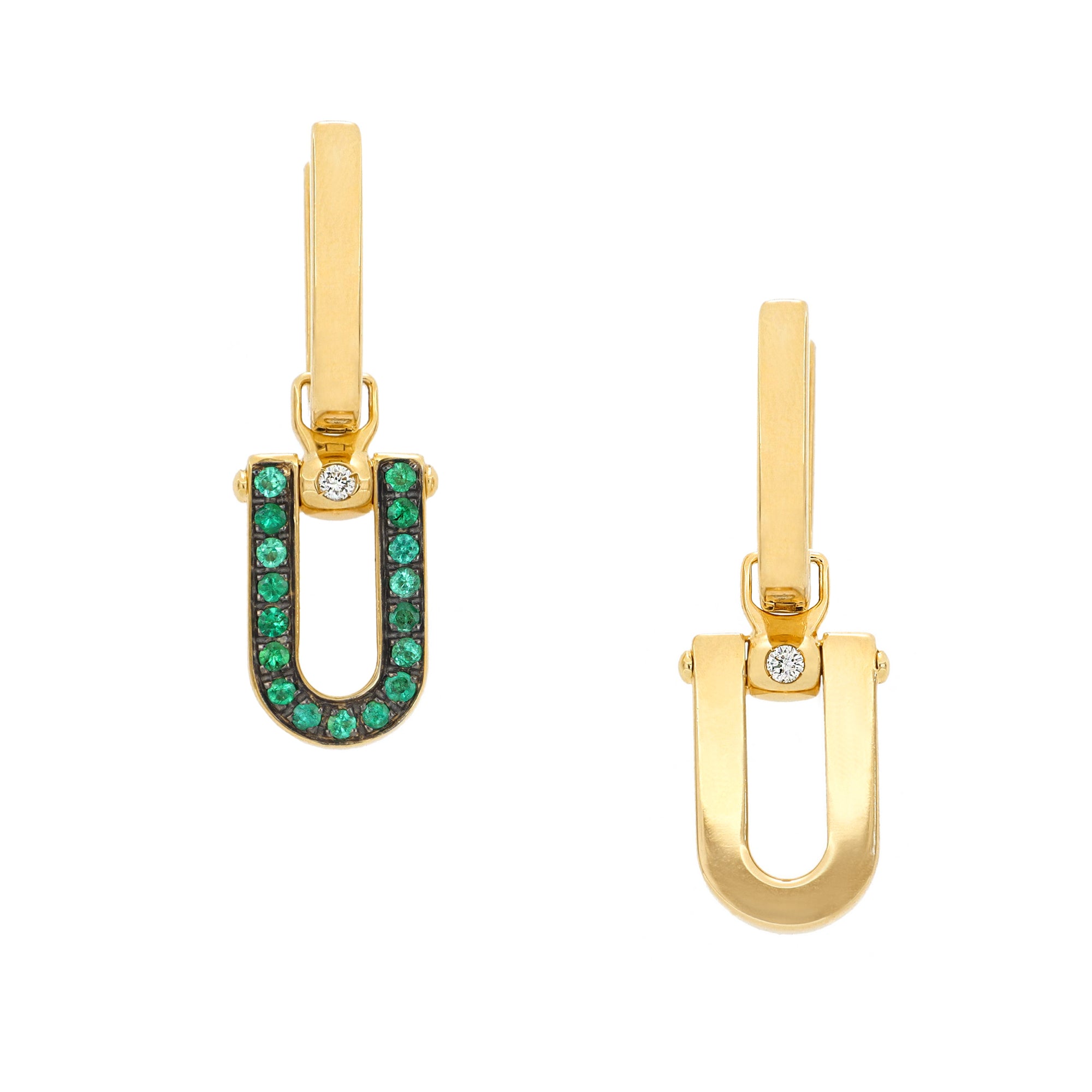 Legami Earrings Emeralds and Diamonds - Video