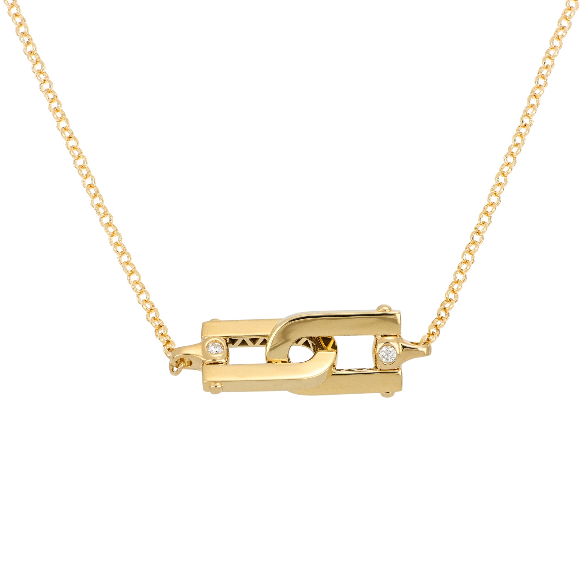 Legami Necklace Polished Gold and Diamonds - Video