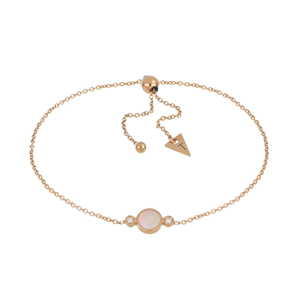 Video Brio Circle Bracelet Mother of pearl And Diamonds