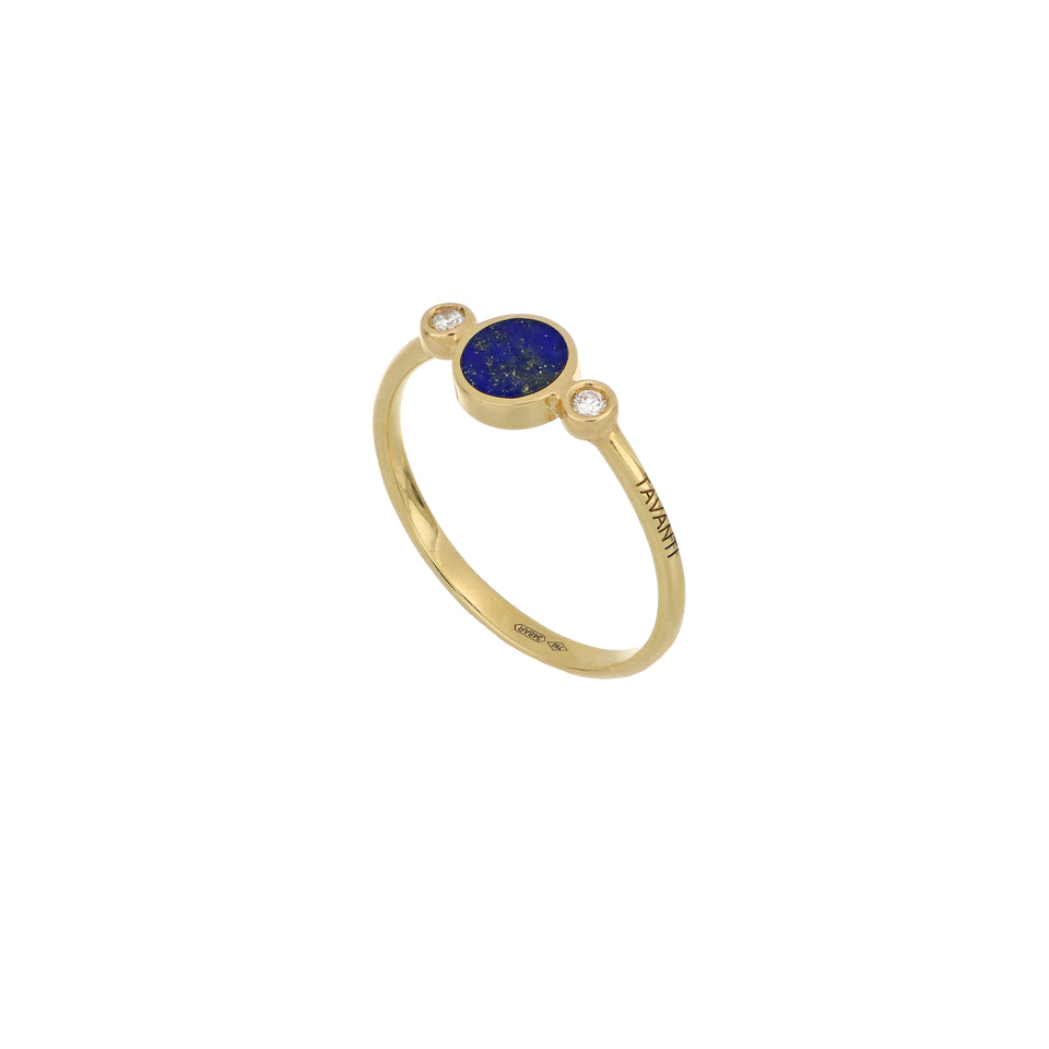Video Brio Circle Ring Lapis Lazuli And Diamonds