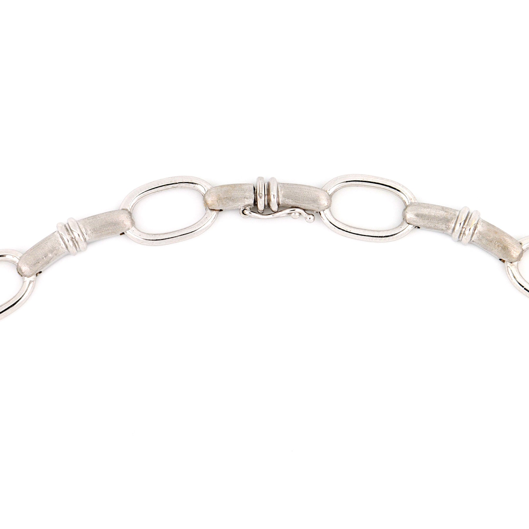 Girocollo Oro Bianco E Diamanti