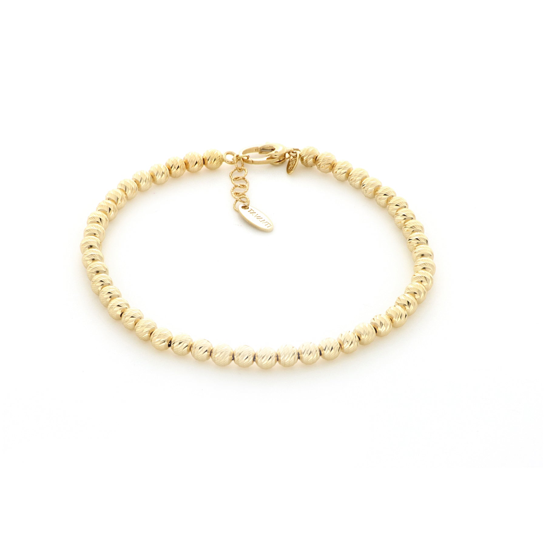 Yellow Gold Diamond-Cut Bracelet