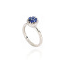 White Gold Ring With Sapphires And Diamonds