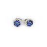 White Gold Earrings With Sapphires And Diamonds