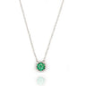 White Gold Necklace With Emeralds And Diamonds