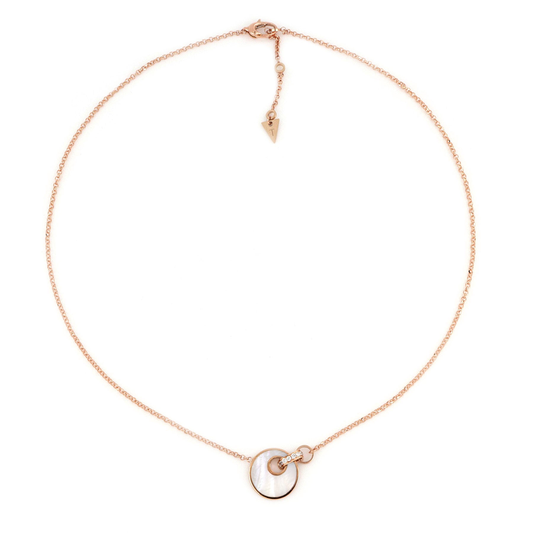 Collana Giove Pietra Naturale E Diamanti
