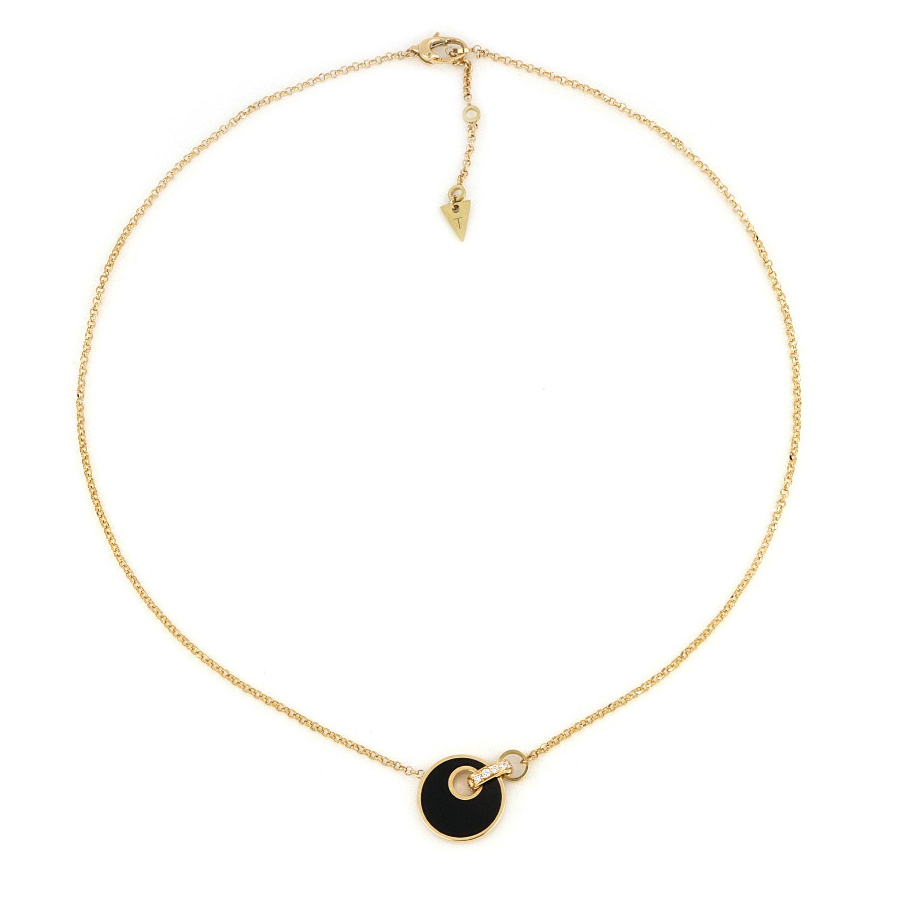 Collana Giove Pietra Naturale E Diamanti