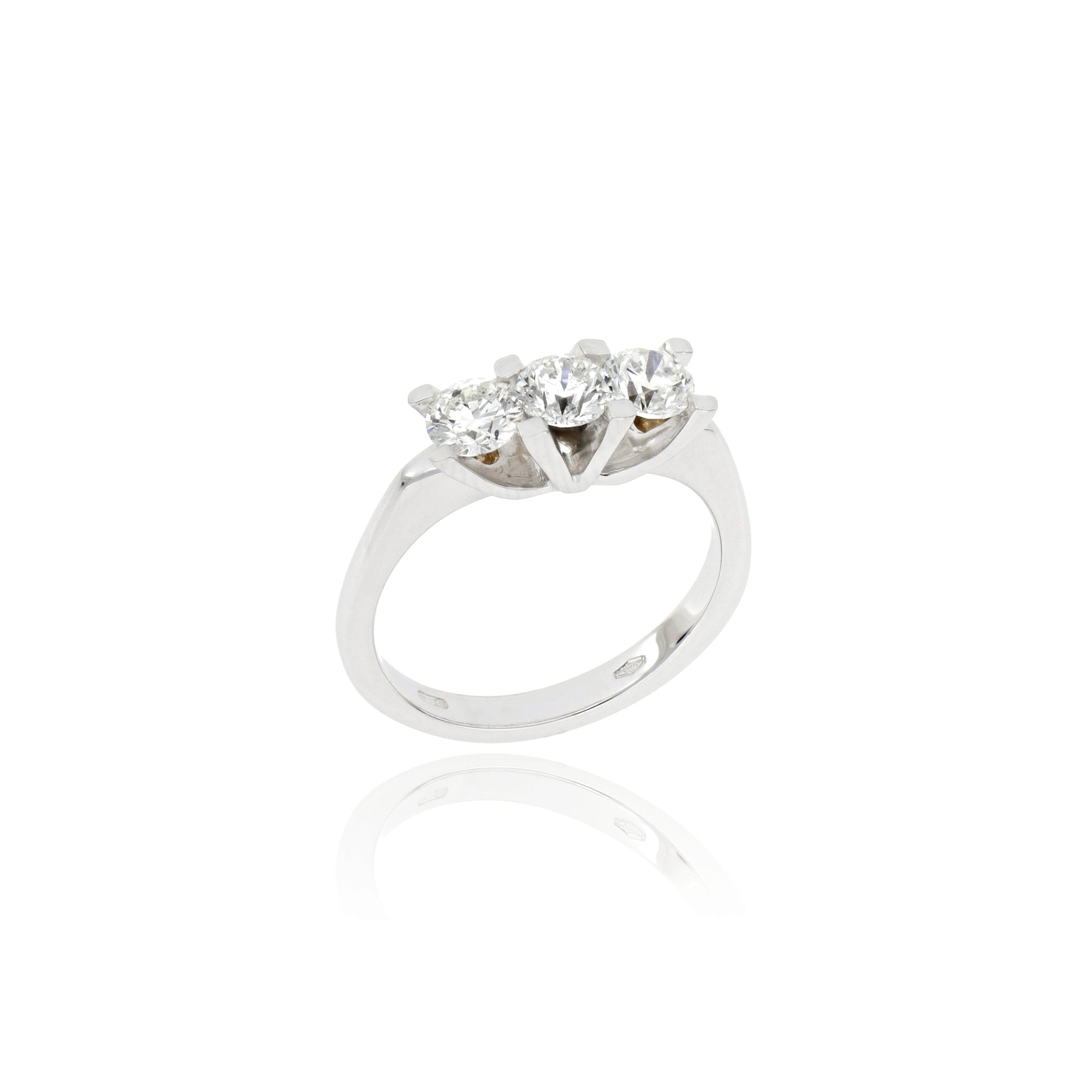 Squared Trilogy Diamonds Ring