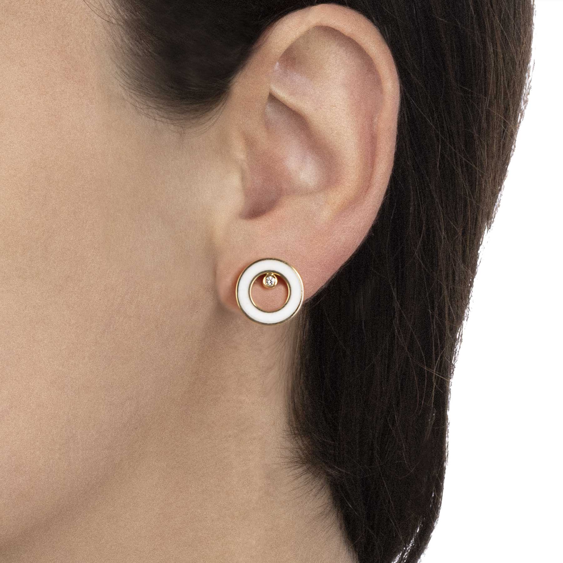 Worn Essenza Earrings Kogolong And Diamonds