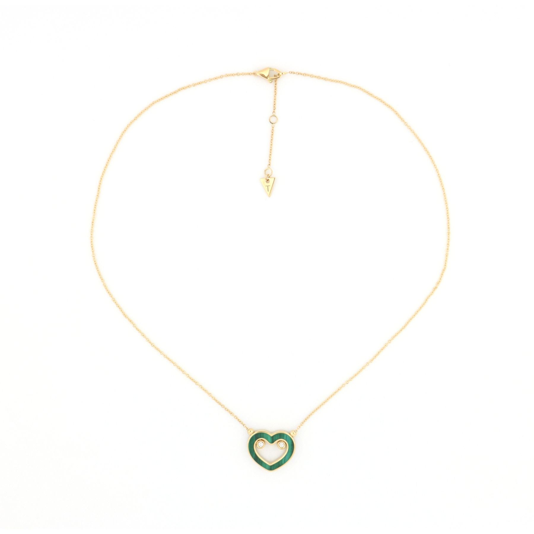 Armonia Necklace Malachite and Diamonds