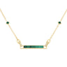 Detail Unica Necklace Malachite and Diamonds