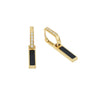 Unica Earrings Onyx and Diamonds