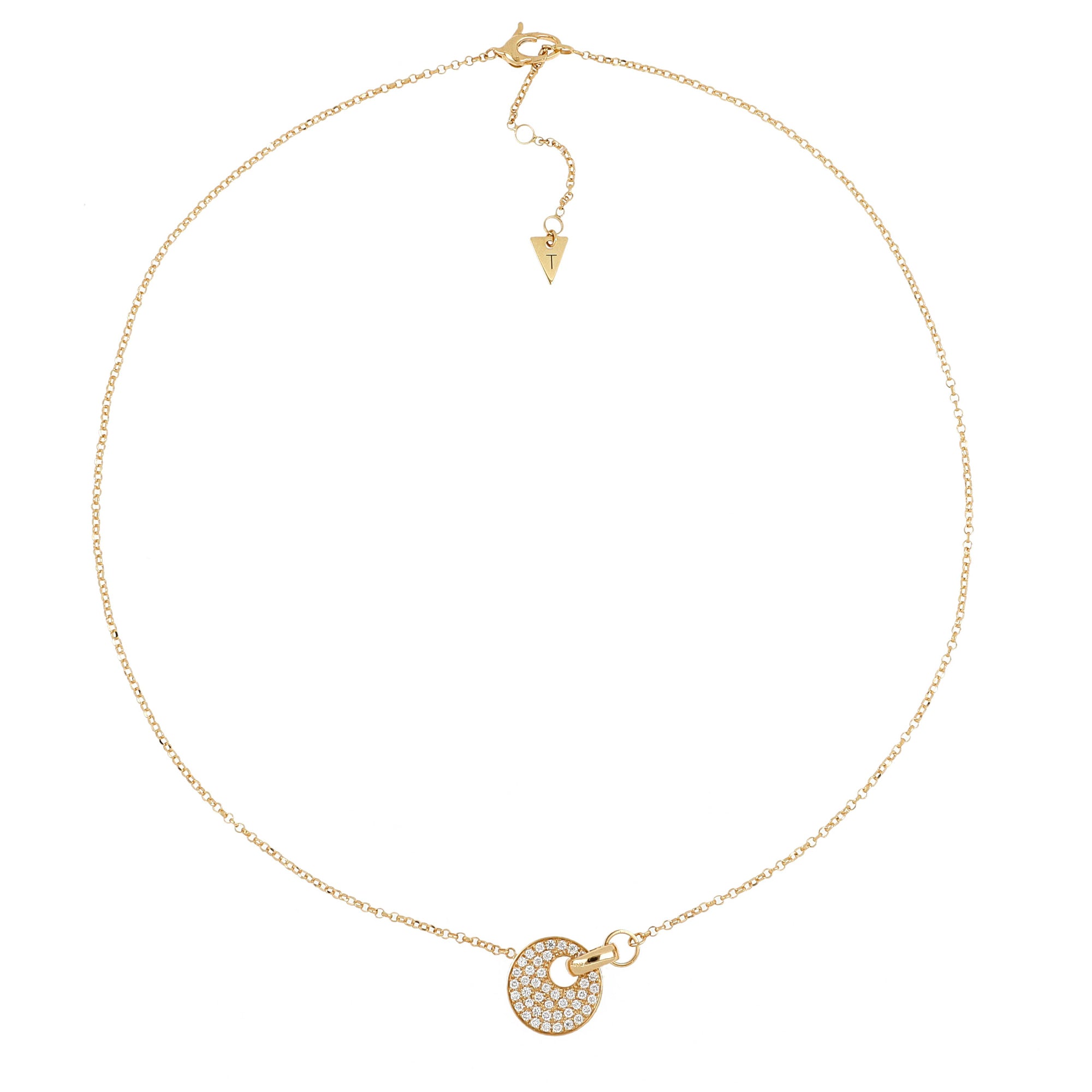 Giove necklace in yellow gold